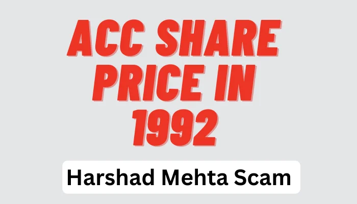 ACC Share price in 1992