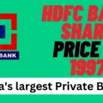 HDFC Bank share price in 1997
