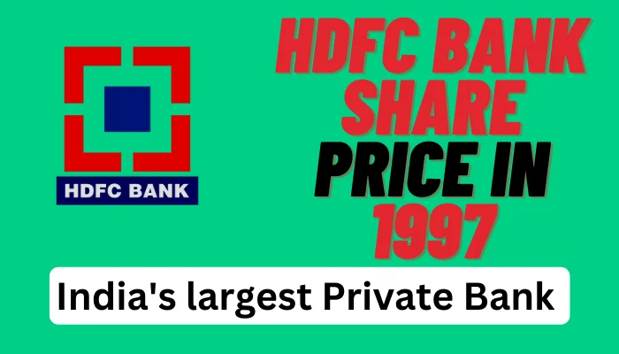  HDFC Bank share price in 1997 