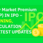 Investors analyzing IPO shares and stock market charts for Grey Market Premium (GMP