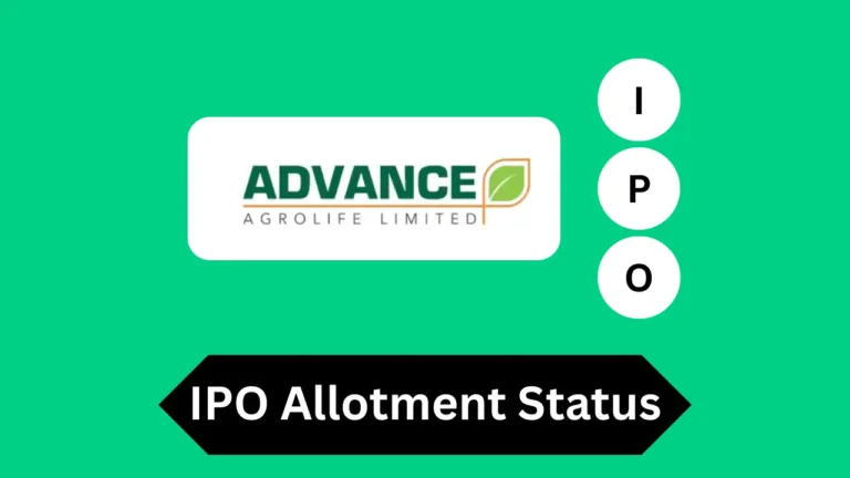 Advance Agrolife IPO Allotment Status