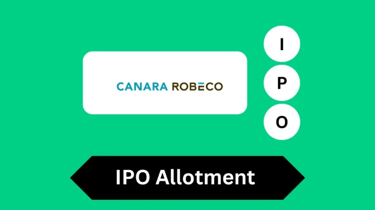 Canara Robeco IPO allotment status