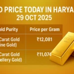Gold Prices in Haryana 29 Oct 2025