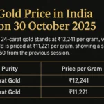 Gold Prices in India 30 Oct