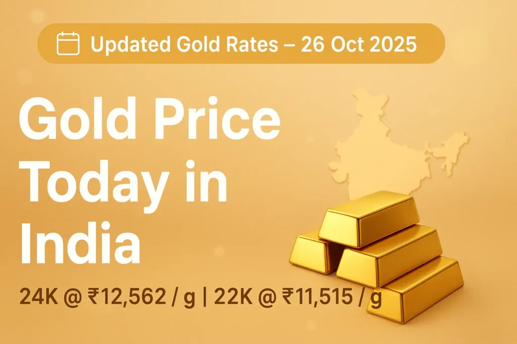 Current image: Gold price today 26 Oct 2025