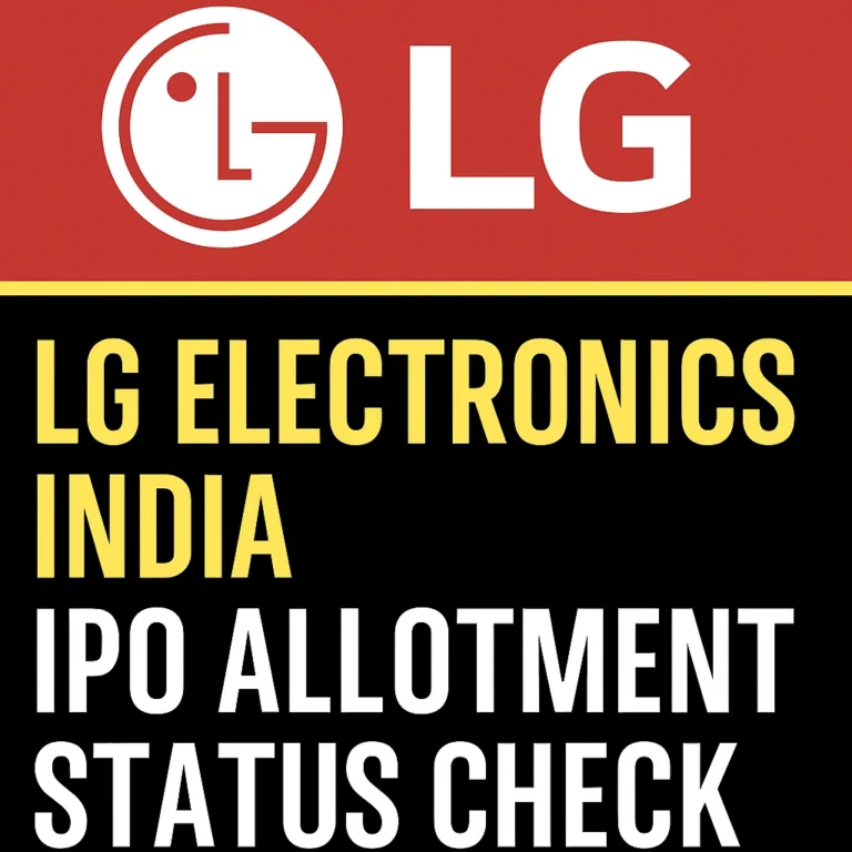 LG Electronics India IPO Allotment Status Check Online