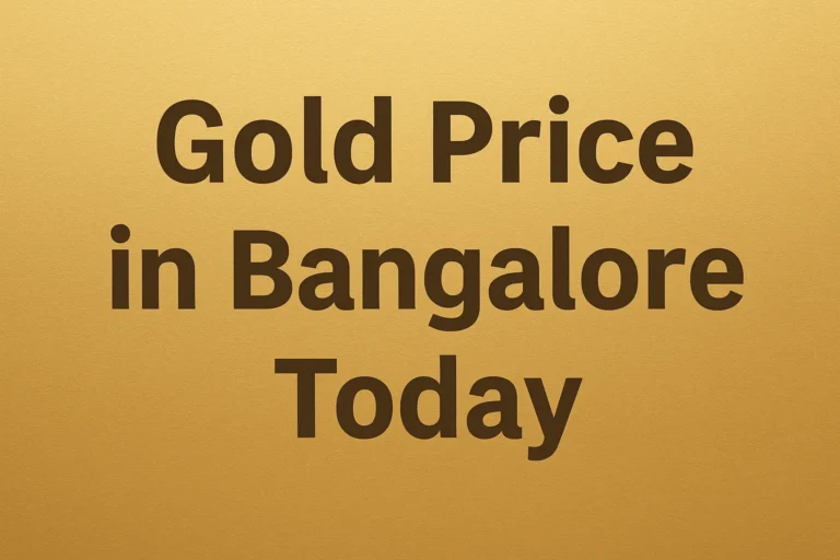 Gold Price in Bangalore Today