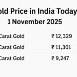 Gold Prices in India November 2025