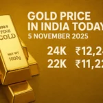 Gold price today Nov 5, 2025