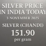 Silver Price in India Nov 3 1