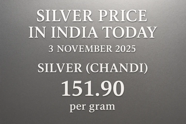 Silver Price in India Nov 3 1