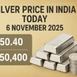 Silver prices in India on November 6, 2025