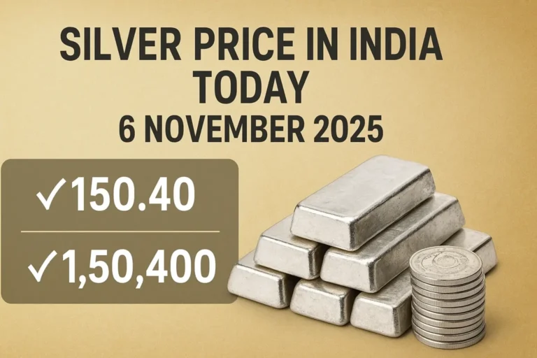Silver prices in India on November 6, 2025
