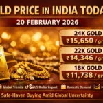 Gold price update for 20 February 2026