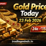 Gold price update for India, 23 Feb