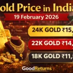 Gold prices in India 19 February 2026