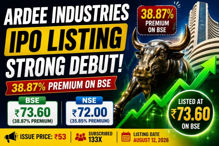 Ardee Industries IPO Listing Today