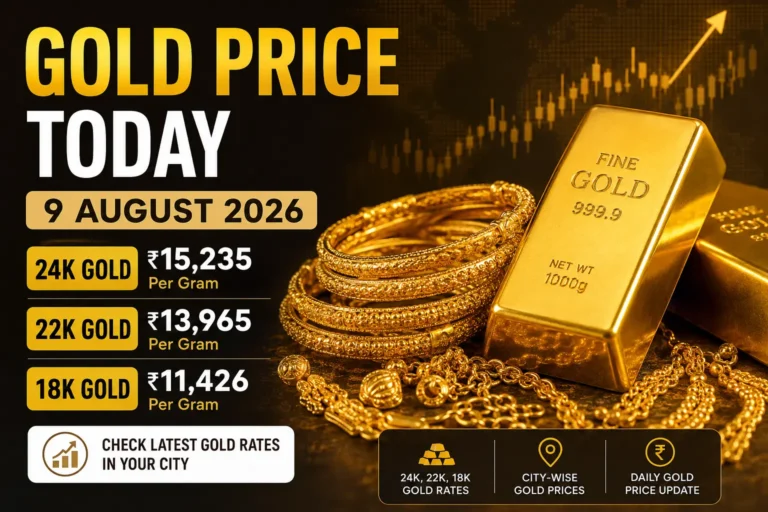 Gold Price Today 9 August 2026