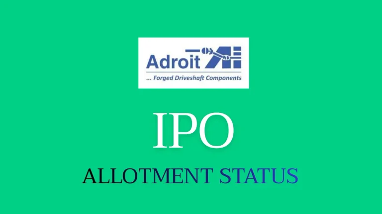 Adroit Industries IPO Allotment Status