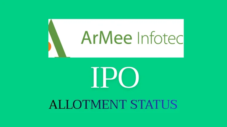 ArMee Infotech IPO Allotment Status