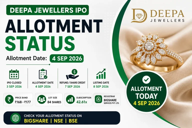 Deepa jewellers IPO Allotment Status