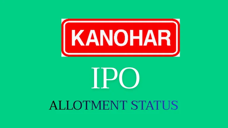 Kanohar Electricals IPO Allotment Status