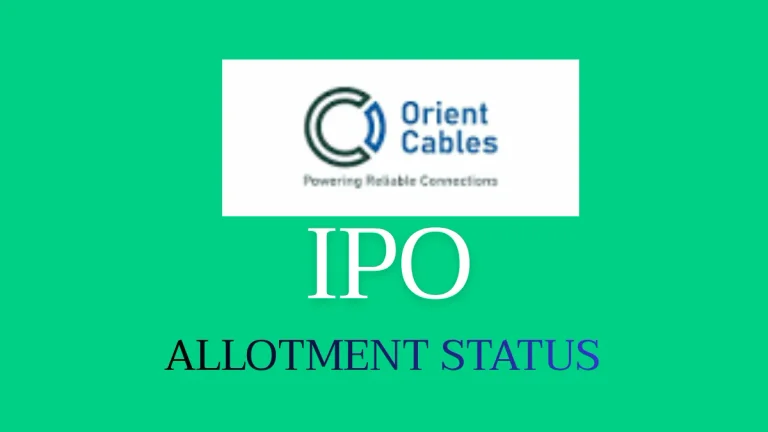 Orient Cables IPO allotment status