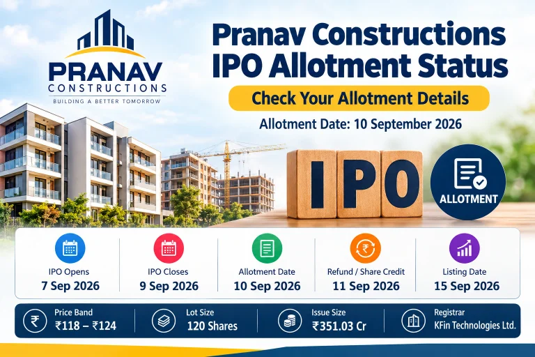 Pranav Constructions IPO Allotment Status 2026