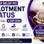 Rays of Belief IPO Allotment Status