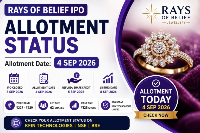 Rays of Belief IPO Allotment Status