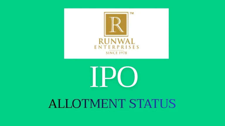 Runwal Enterprises IPO Allotment Status