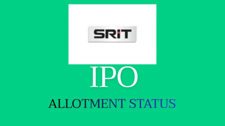 SRIT India IPO Allotment Status