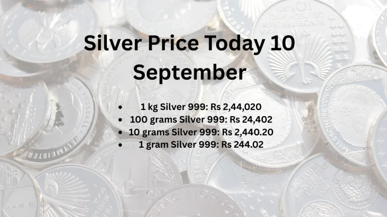 Silver Price Today 10 September