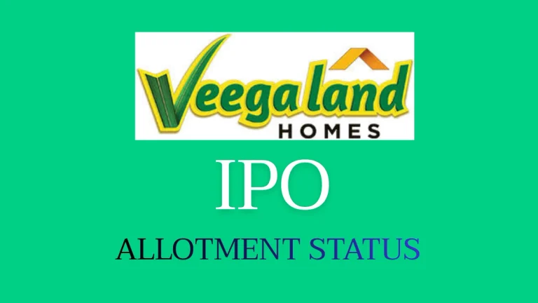 Veegaland Developers IPO Allotment Status