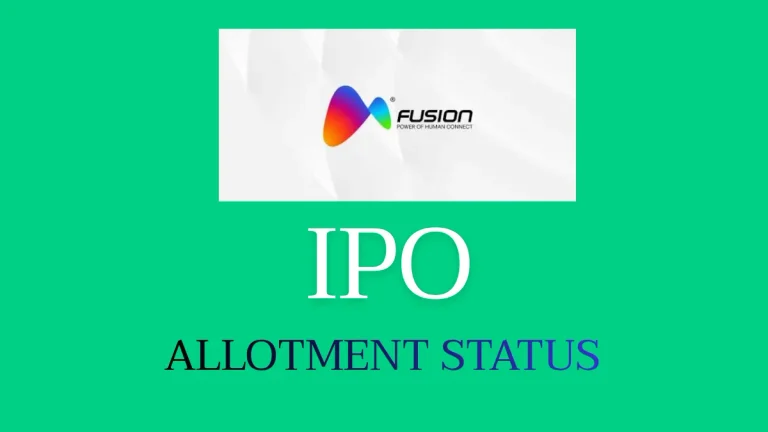 Fusion CX IPO Allotment Status